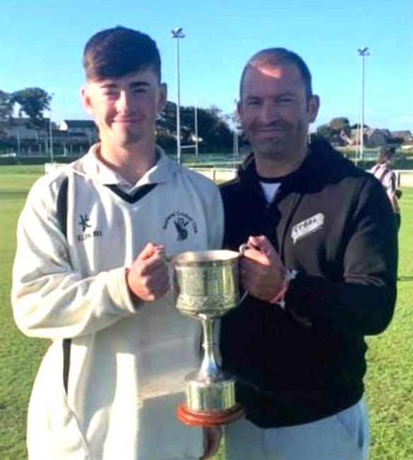 Gavin and Dylan celebrate cricketing silverware Gavin and Dylan celebrate cricketing silverware